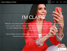 Tablet Screenshot of clairedeberg.com